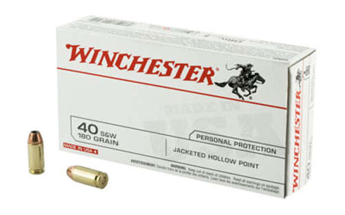 Ammunition Winchester Ammunition USA 40SW WIN USA 40SW 180GR JHP 50/500